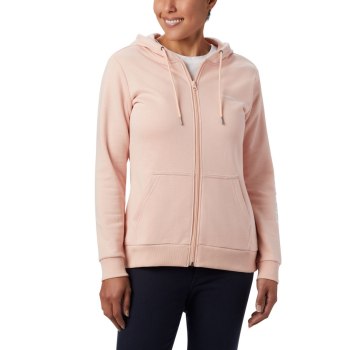 Columbia Logo Full Zip, Sudaderas Con Capucha Rosas Para Mujer | 305486-XGY